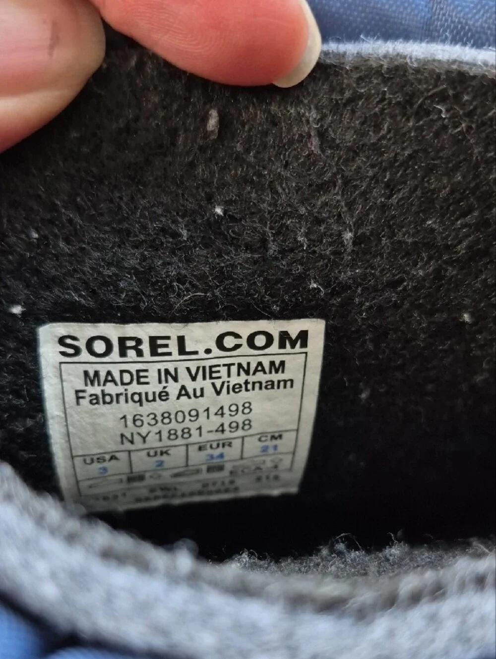 Sorel Navy and Black Insulated Snow Boots